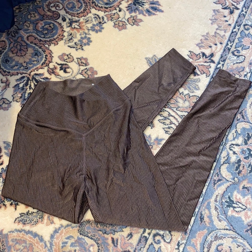 Aerie offline metallic crossover legging